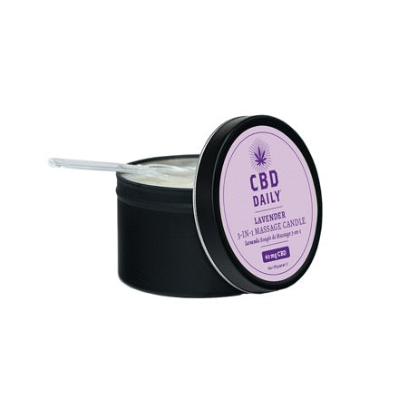 CBD Daily Massage Candle - Lavender 6 oz.-0