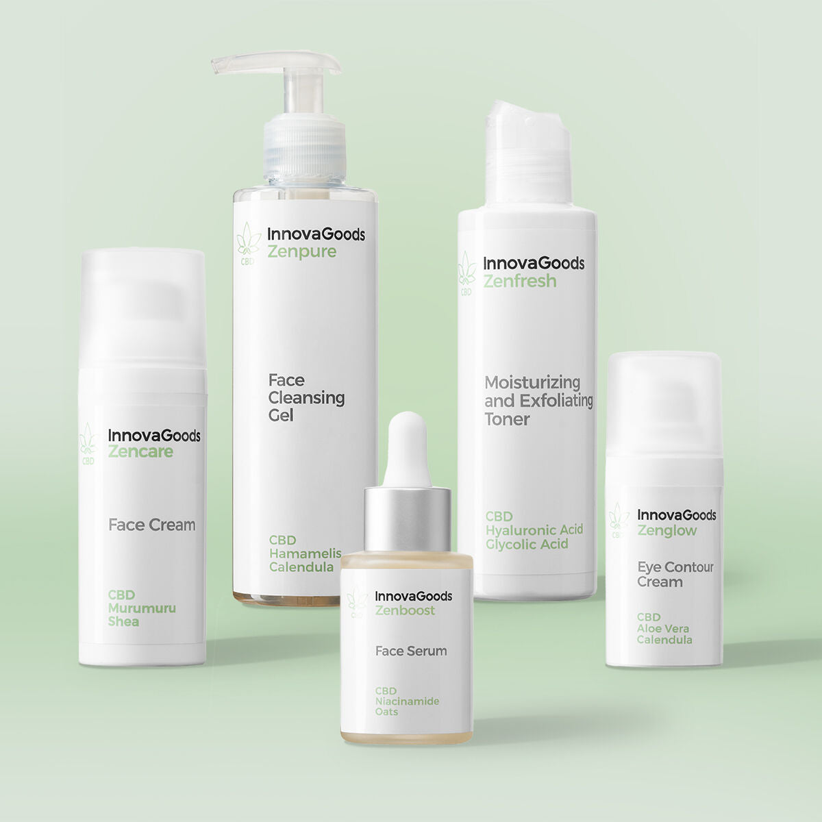 Face Routine Pack CBD InnovaGoods-0