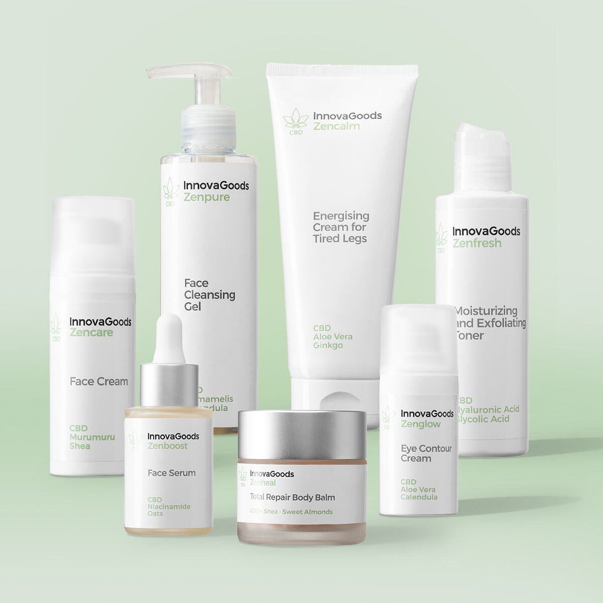 Face and Body Routine Pack CBD InnovaGoods-0