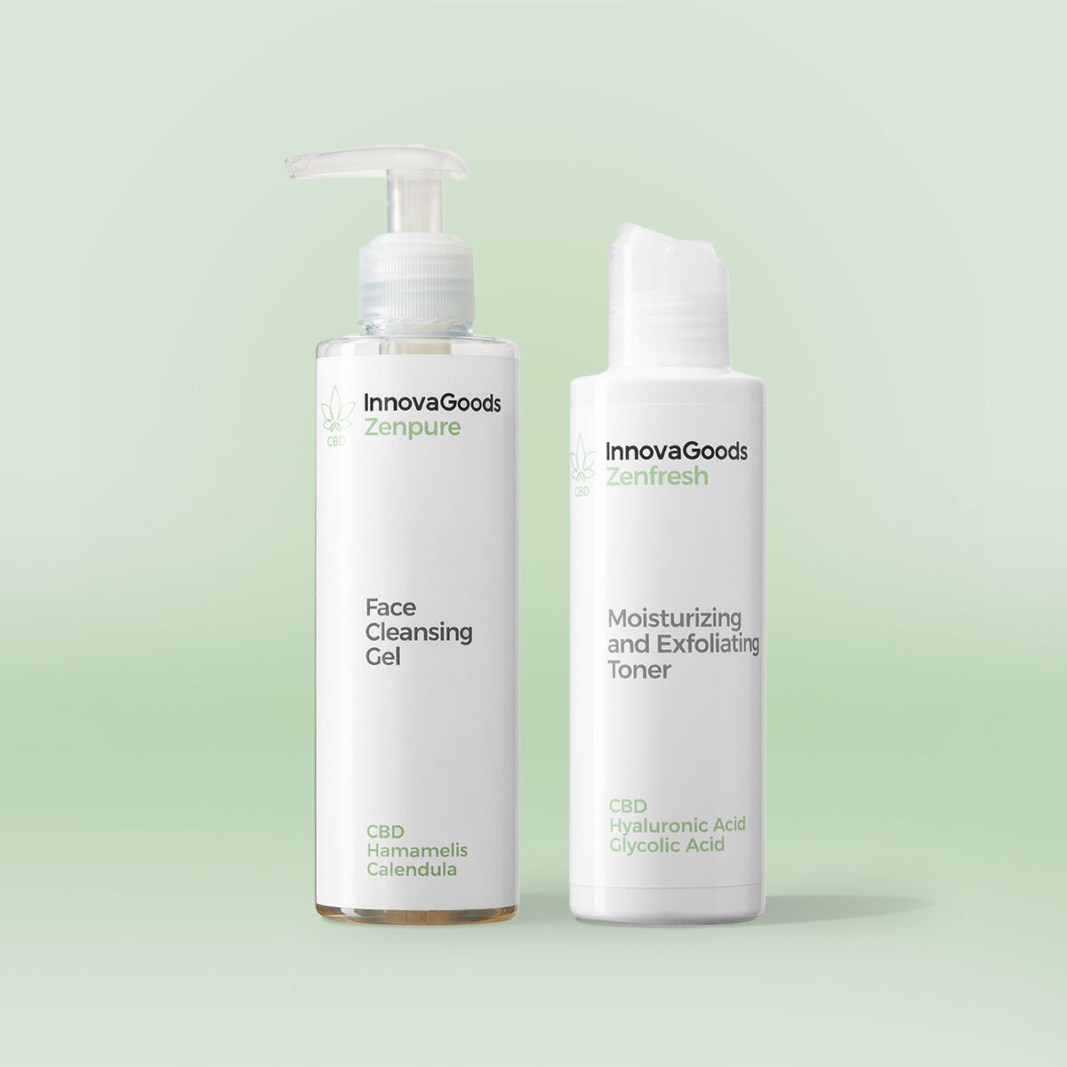 Face Cleansing Duo Pack CBD InnovaGoods-0